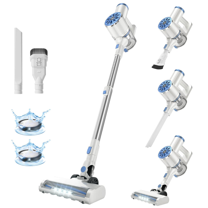 VIPSUN Cordless Vacuum Cleaner with Self-Standing, LED Screen Stick Vacuum Cleaners for Home, Lightweight Powerful Suction Vacuum, 6-in-1 Rechargeable Vacuum for Carpets, Pet Hair, Hardwood Floors 🍁 All In One Marketplace Canada