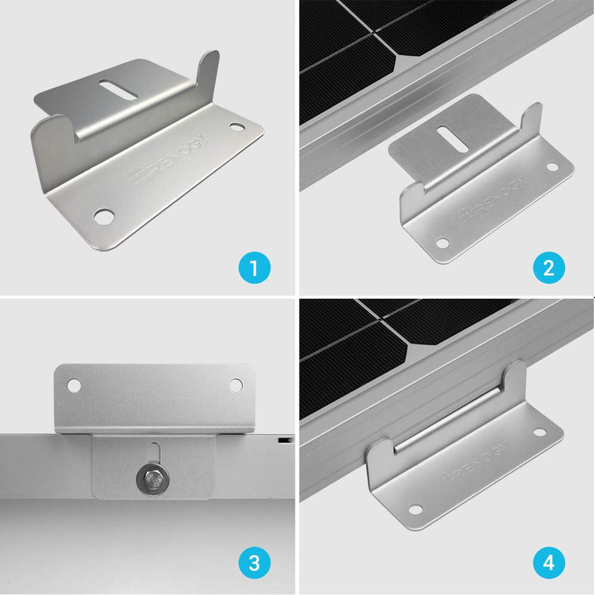 Renogy 4 Sets of Solar Panel Mounting Z Bracket 🍁 All In One Marketplace Canada