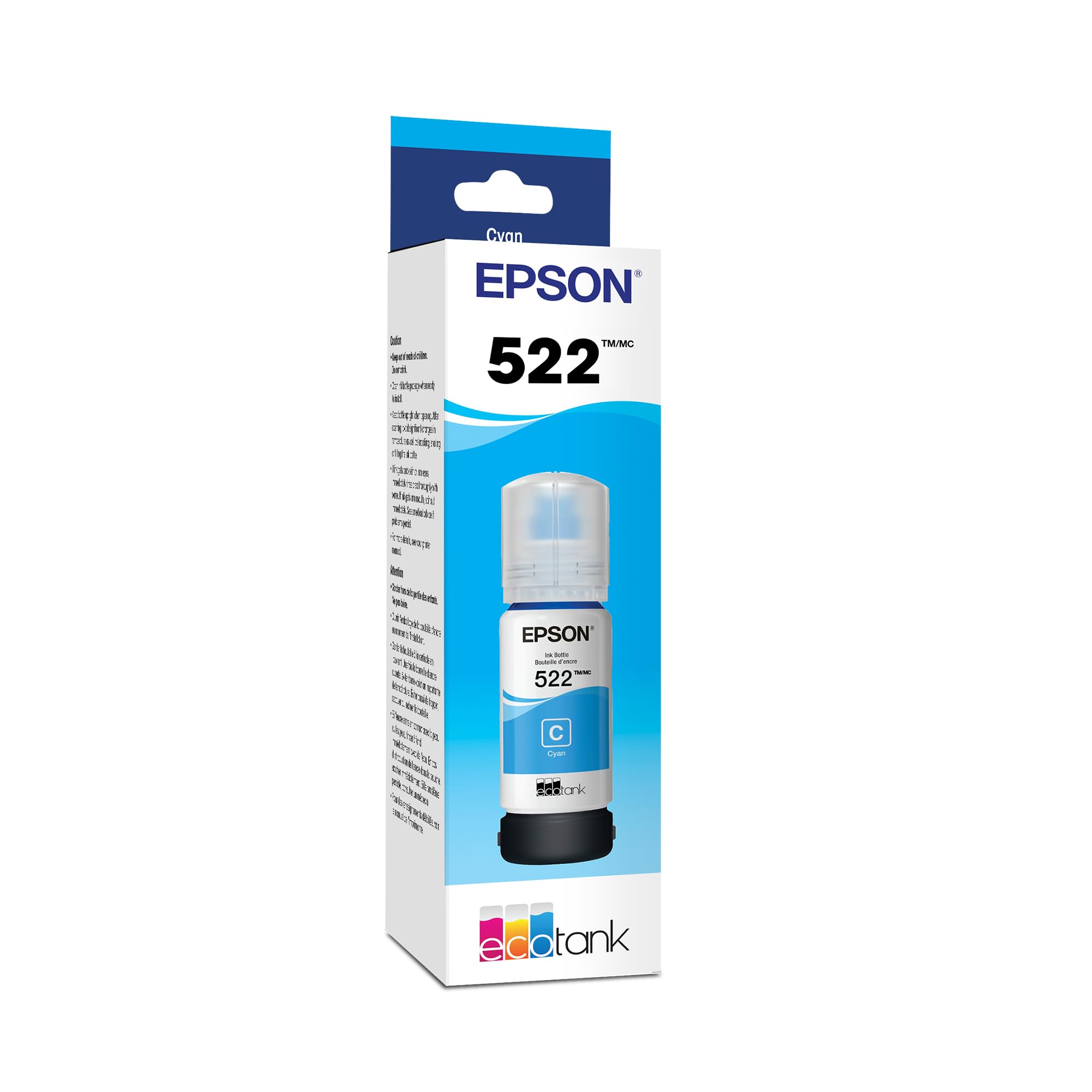 Epson 522 EcoTank Ink Ultra-High Capacity Bottle, Black (T522120-S) - Compatible with ET-2400, ET-2720, ET-2800, ET-2803, ET-2840, ET-4700, ET-4800, ET-4810 🍁 All In One Marketplace Canada