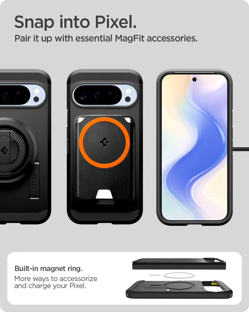 Spigen Case for Pixel 10 / Pixel 10 Pro Case, Tough Armor (AI) MagFit Designed for Google Pixel 10 / Pixel 10 Pro - Black 🍁 All In One Marketplace Canada
