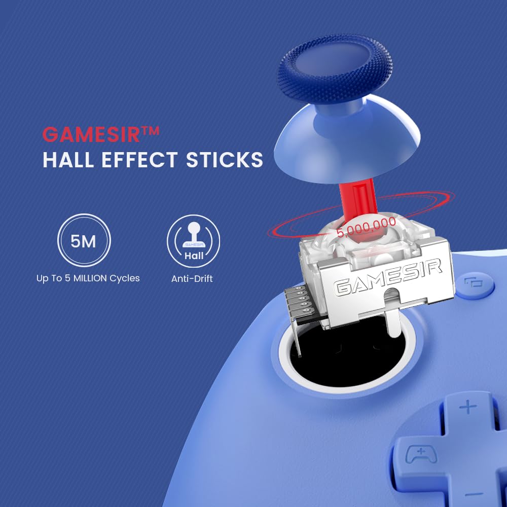 GameSir G7 SE Wired Controller for Xbox Series X|S, Xbox One & Windows 10/11, Plug and Play Gaming Gamepad with Hall Effect Joysticks/Hall Trigger, 3.5mm Audio Jack - Blue 🍁 All In One Marketplace Canada