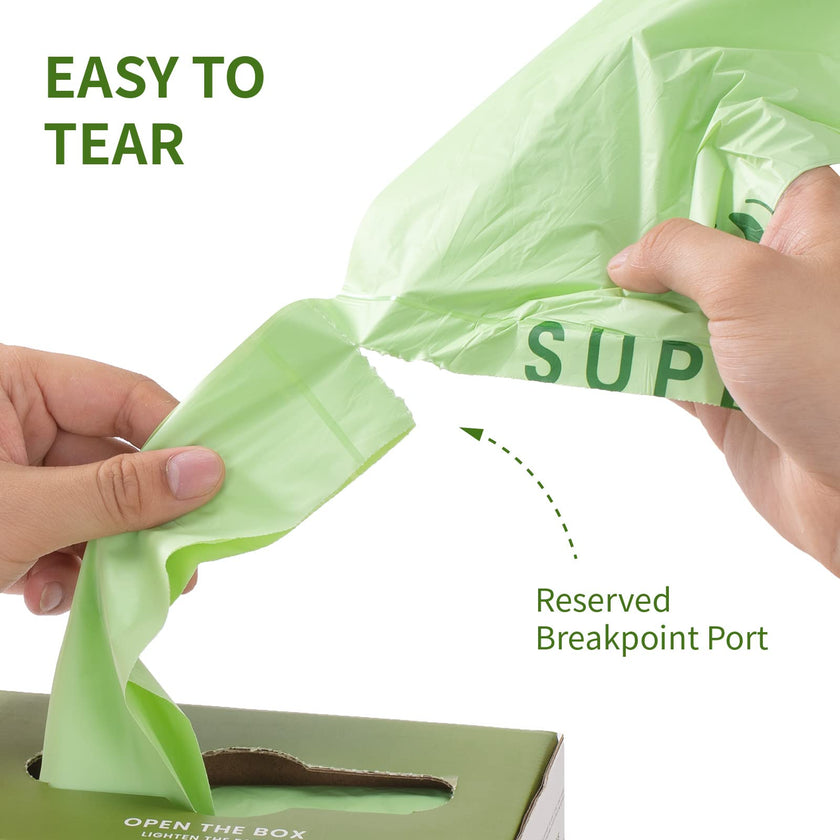 SUPERBIO Compostable Food Scrap Bags, 6L, Small Compost Bags for Counter Top Compost Bin, 50 Count, BPI & OK compost INDUSTRIAL Certified 🍁 All In One Marketplace Canada