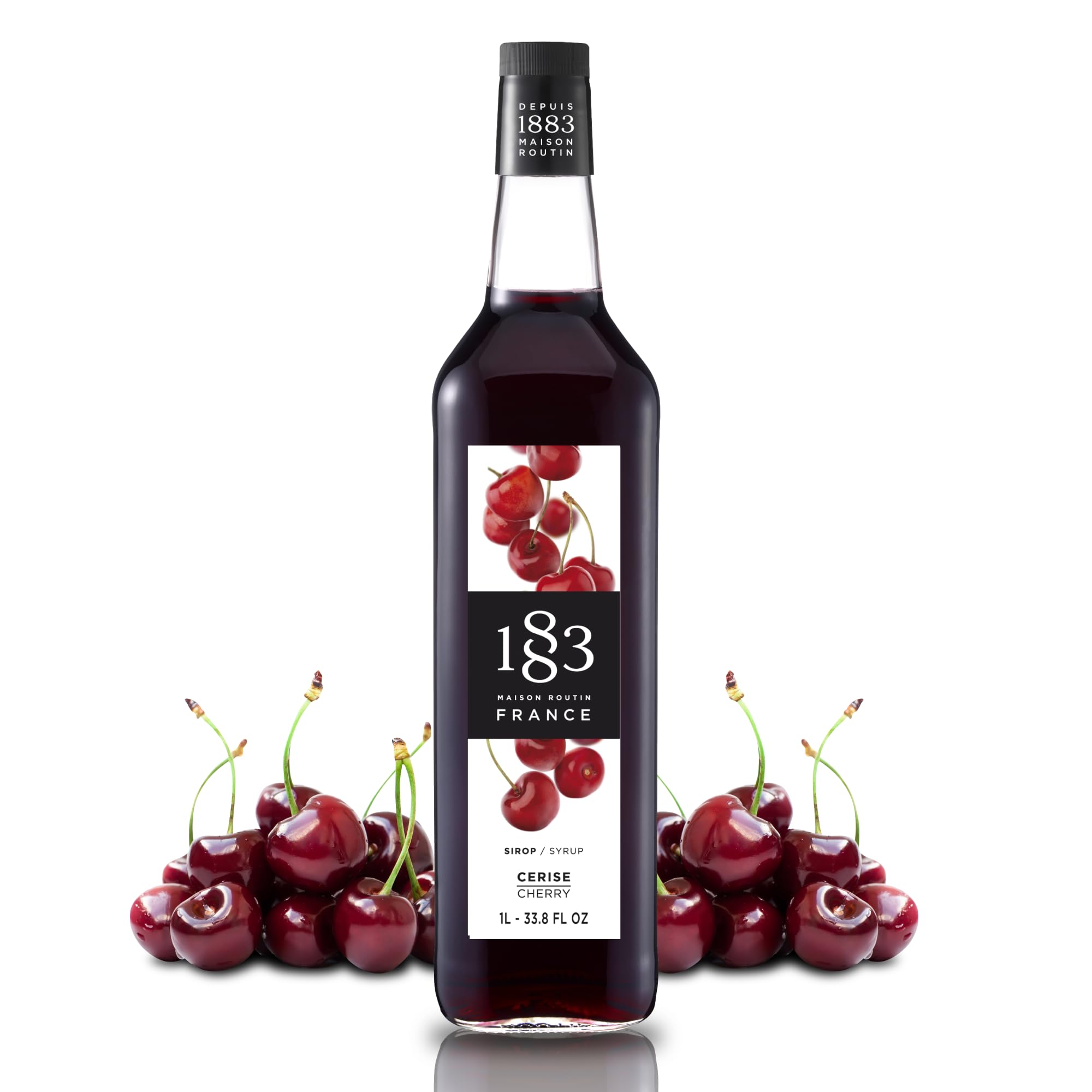 Maison Routin 1883 Cherry Syrup, Pet Bottle 1000 Milliliter 🍁 All In One Marketplace Canada