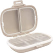 Holii Travel Pill Organizer, 8 Compartments Portable Pill Case, Daily Pill Box to Hold Vitamins, Small Pill Container for Pocket Purse Medicine Organizer（Khaki） 🍁 All In One Marketplace Canada