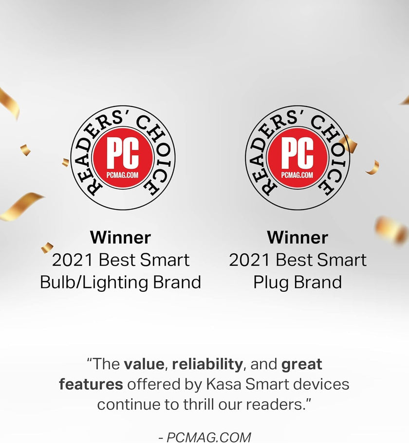 Kasa Smart Light Bulbs, Full Colour Changing Dimmable Smart WiFi Bulbs Compatible with Alexa and Google Home, A19, 9W 800 Lumens,2.4Ghz only, No Hub Required, 4-Pack (KL125P4), Multicolour 🍁 All In One Marketplace Canada