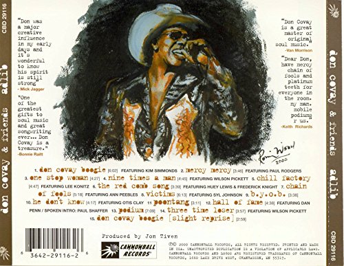 Don Covay & Friends / Ad Lib - CD (Used)