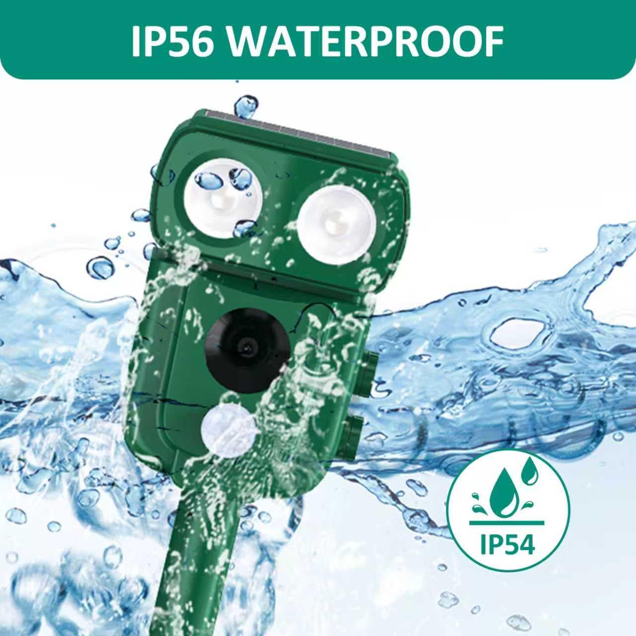 Ultrasonic Animal Repellent Outdoor, Solar Power Cat Raccoon Deer Repeller, Rabbit Snake Control with Motion Sensor and Flash Light, Waterproof Squirrel Skunk Deterrent for Yard Farm Garden 🍁 All In One Marketplace Canada