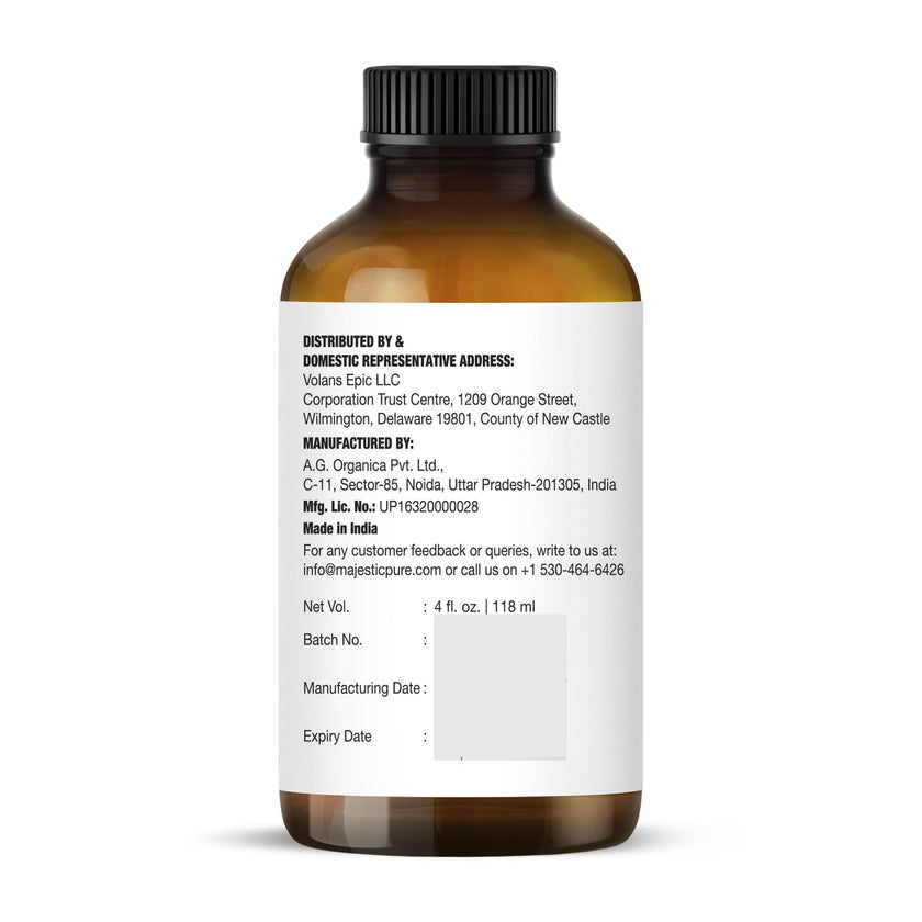 Majestic Pure Lemongrass Essential Oil - Huge 118 ml - 100% Pure and Natural Oil for Soap Making Scent- Premium Grade with Glass Dropper 🍁 All In One Marketplace Canada