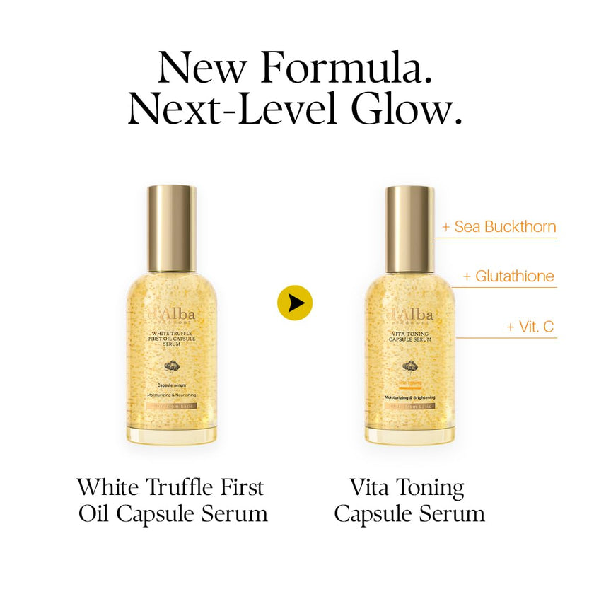 d'alba Piedmont Vita Toning Capsule Serum (100ml), Large Size, Daily Vita Boost for Luminous Skin, Double Vitamin Formula 🍁 All In One Marketplace Canada