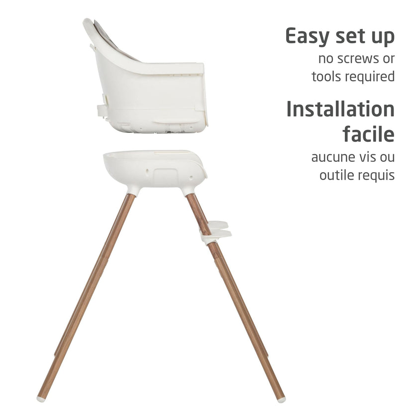 Maxi-Cosi Moa 8-in-1 High Chair, removable kitchen booster, converts to stool, table and chair, easy to clean, Horizon Sand 🍁 All In One Marketplace Canada