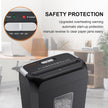 Bonsaii 6-Sheet Crosscut Paper Shredder for Home Use, Small Paper Shredder for Home Office, Portable Document Shredder with 3.4 Gal Wastebasket (C237-B) 🍁 All In One Marketplace Canada