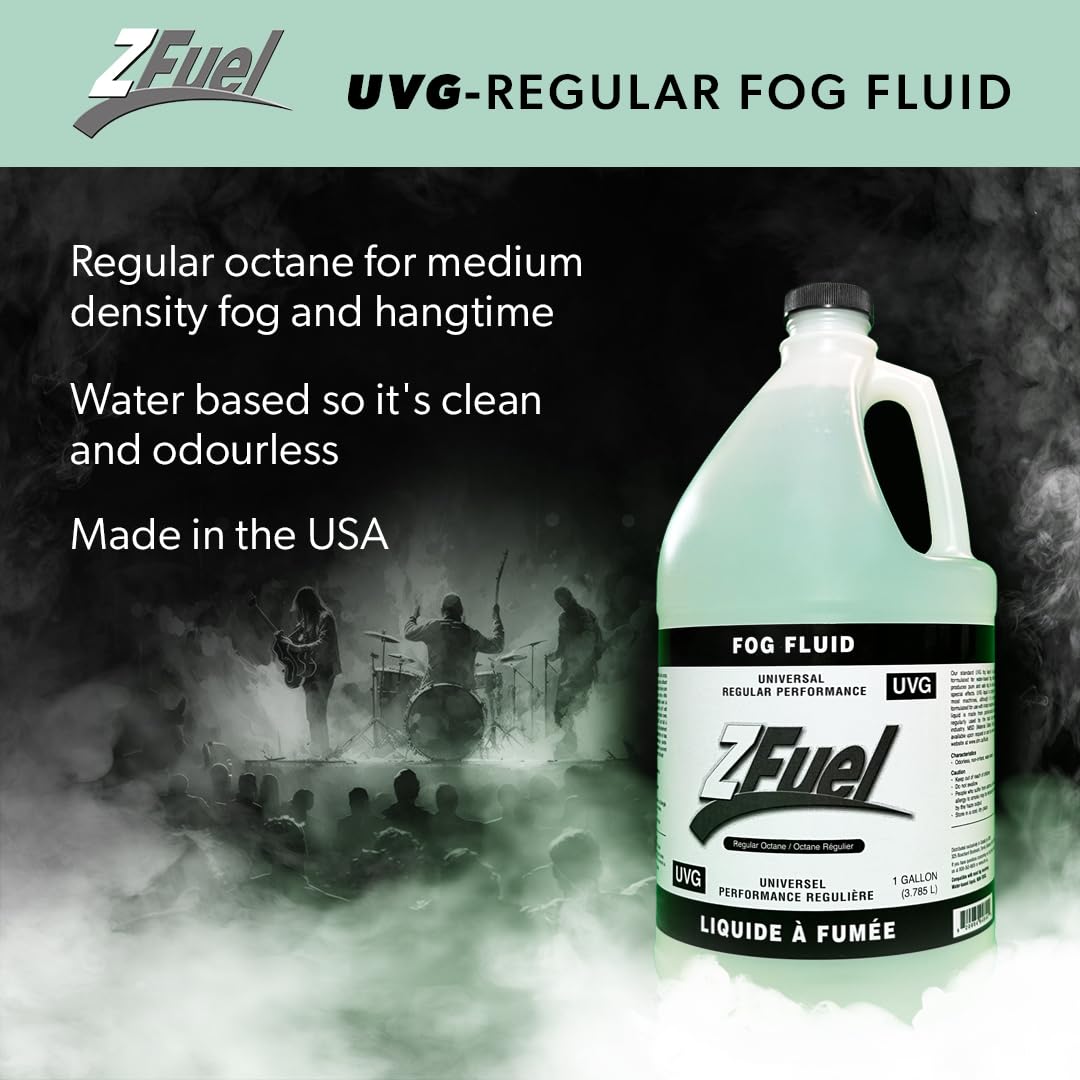 Z Fuel Universal UVG Fog Fluid Juice - 3.78 Litres - Professional Grade For Fog Machine - Perfect For Halloween, Weddings, Party or DJ Effects - High Output & Long Lasting 🍁 All In One Marketplace Canada