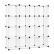 SONGMICS Cube Storage Organizer, 16 Cube Closet Organizers 48.4 x 12.2 x 48.4 Inches, White ULPC44L 🍁 All In One Marketplace Canada
