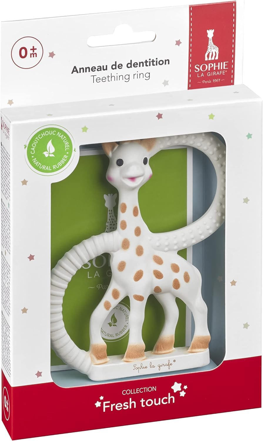 Sophie la girafe - Teething Ring - Sooth Painful Gums for Babies - Natural Rubber Sophie the Giraffe - For Babies from Birth 🍁 All In One Marketplace Canada