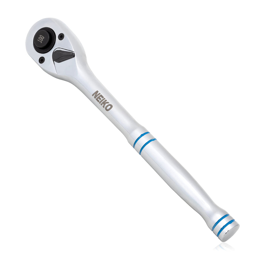 Neiko 03117A 1/2 Inch Ratchet Wrench, 100-Tooth Reversible Ratchet, 3.6 Degree, Quick Release 1/2 Drive Ratchet, 10