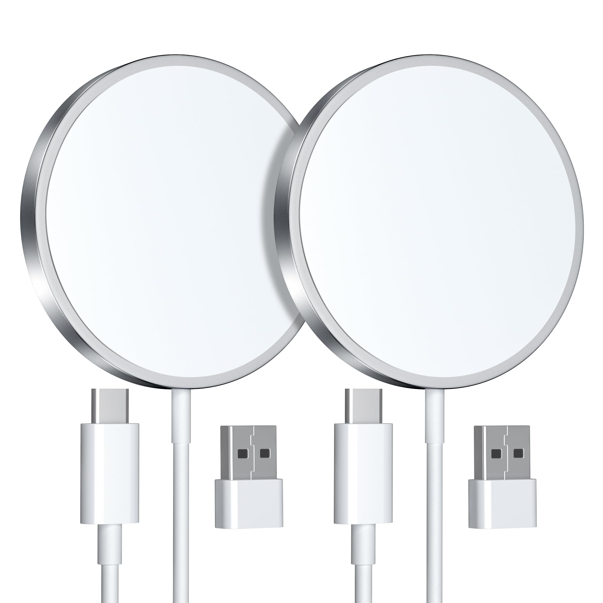 2 Pack Magnetic Wireless Charger, 15W Charger for iPhone 17/16/15/14/13/12 Pro Max Plus Mini and Airpods 3/2/ Pro 2 🍁 All In One Marketplace Canada