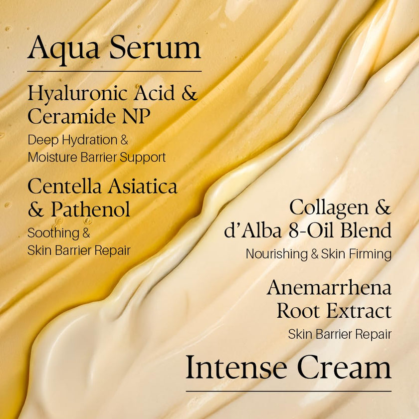 d'alba Piedmont White Truffle Double Moisture Cream, 2-in-1 Face Moisturizer, Vegan Skincare, Vegan Collegen, Skin Firming and Tightening, Dual Formula in ONE tube, Korean Skincare 🍁 All In One Marketplace Canada