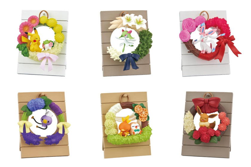 Pokemon Happiness Wreath (1 Random Box) (Re-ment Blind Box)