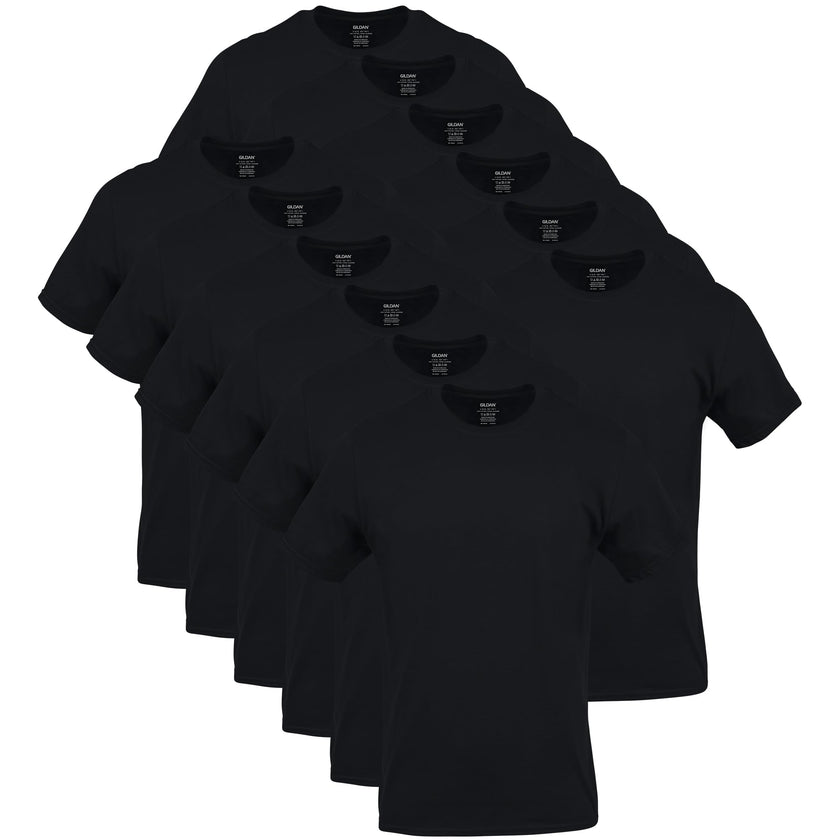 GILDAN Men's Crew T-Shirts, Multipack, Style G1100, Black (6-Pack), X-Large 🍁 All In One Marketplace Canada