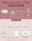 Momcozy M5 Smart App Control Hands Free Breast Pump, Double Wearable Breast Pump of Baby Mouth Double-Sealed Flange with 3 Modes & 9 Levels, Electric Pump Portable - 24mm, 2 Pack, Cozy Red 🍁 All In One Marketplace Canada