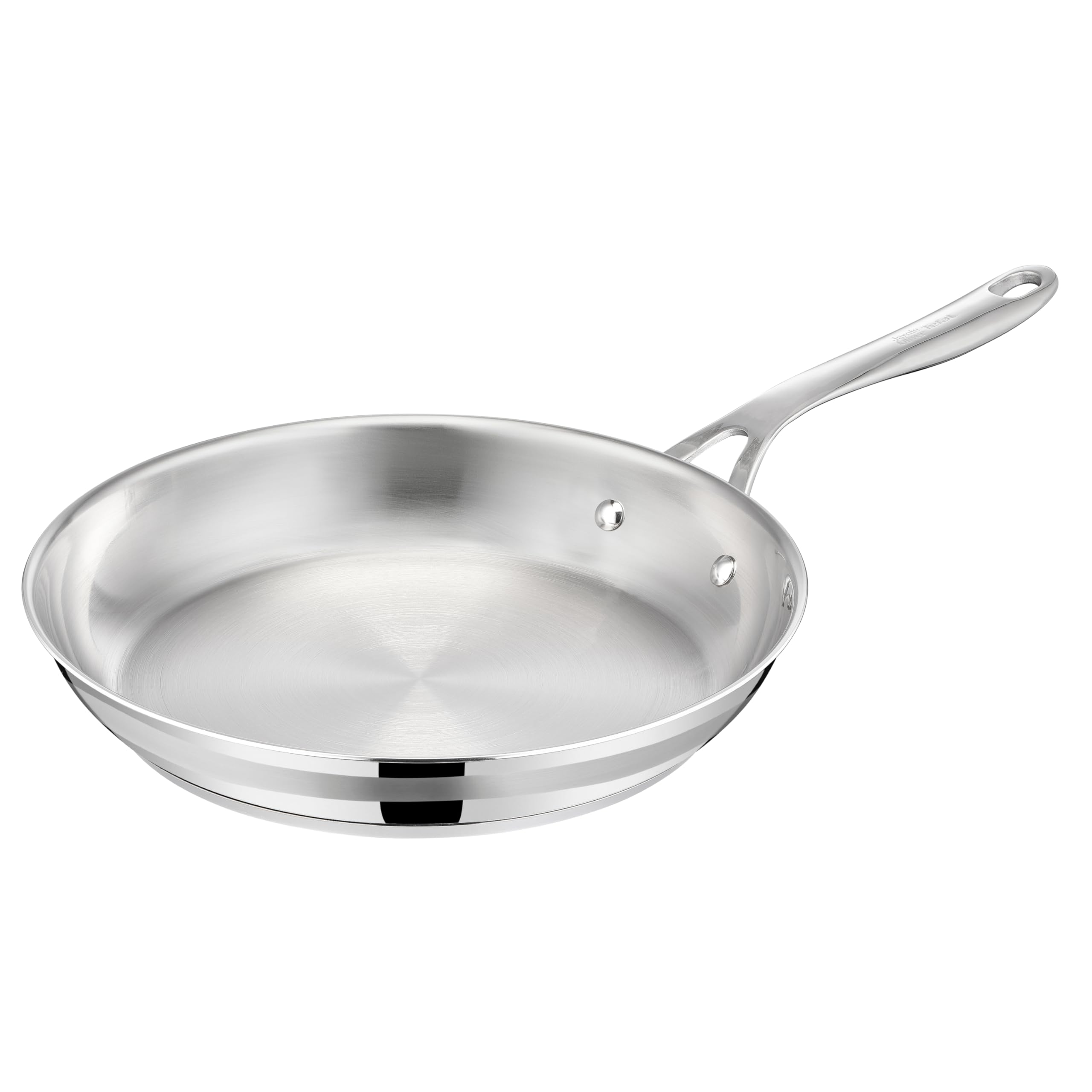Jamie Oliver by Tefal Cook Smart Frying Pan 11 in / 28 cm, Uncoated Stainless Steel Frying Pan, Robust, Fast Heating, Even Cooking, Riveted Handle, Induction Safe, Oven and Dishwasher Safe 🍁 All In One Marketplace Canada