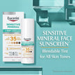 Eucerin Sun Tinted Mineral Face Sunscreen, Daily Face Sunscreen SPF 35 with Zinc Oxide and 5 Antioxidants, Mineral Body SPF 35 Lotion with UVA-UVB Sun Protection, Fragrance Free & Non Greasy, 50 ml pump 🍁 All In One Marketplace Canada