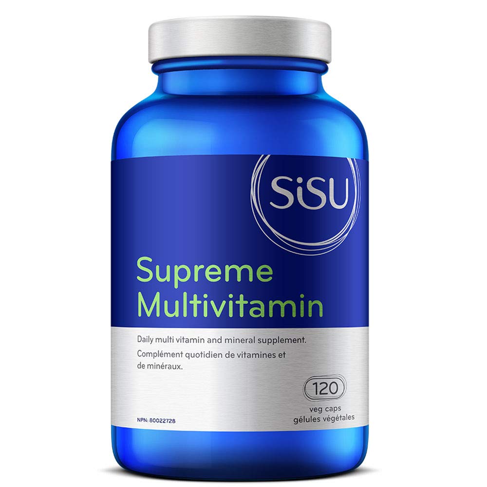 Sisu Supreme Multivitamin with Iron, Vegetable Capsules, 120 Count, High Potency Daily Multivitamin with B Vitamins, Minerals, Antioxidants & Ester-C for Energy Support 🍁 All In One Marketplace Canada