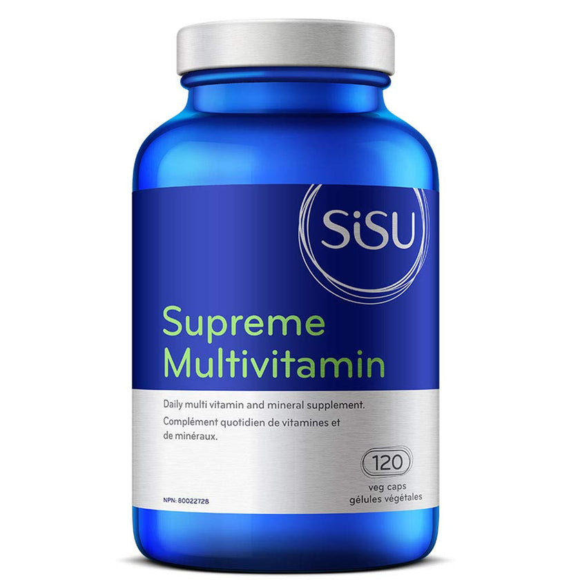 Sisu Supreme Multivitamin with Iron, Vegetable Capsules, 120 Count, High Potency Daily Multivitamin with B Vitamins, Minerals, Antioxidants & Ester-C for Energy Support 🍁 All In One Marketplace Canada