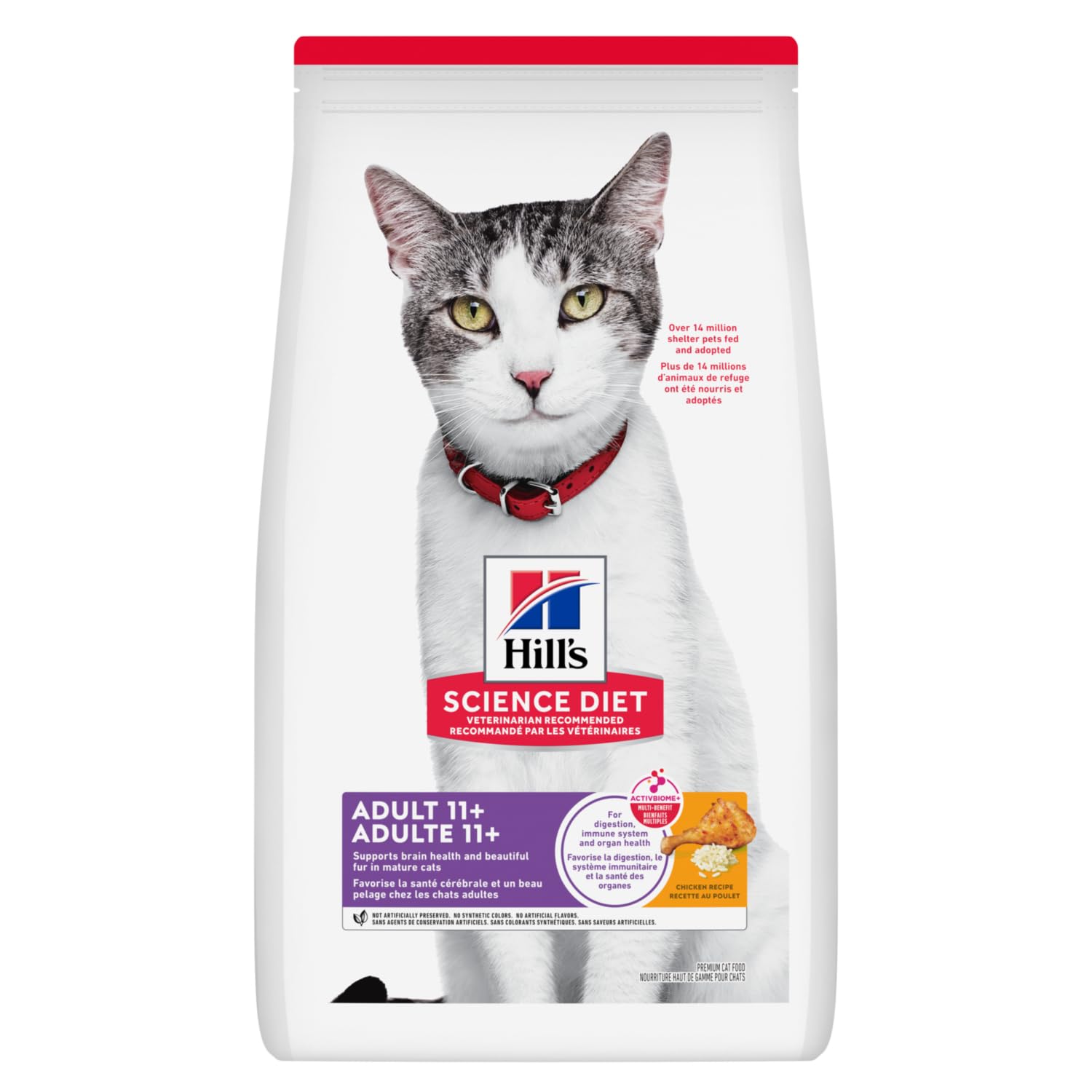 Hill's Science Diet Adult 11+ Chicken Recipe Dry Cat Food, 1.58 kg Bag 🍁 All In One Marketplace Canada