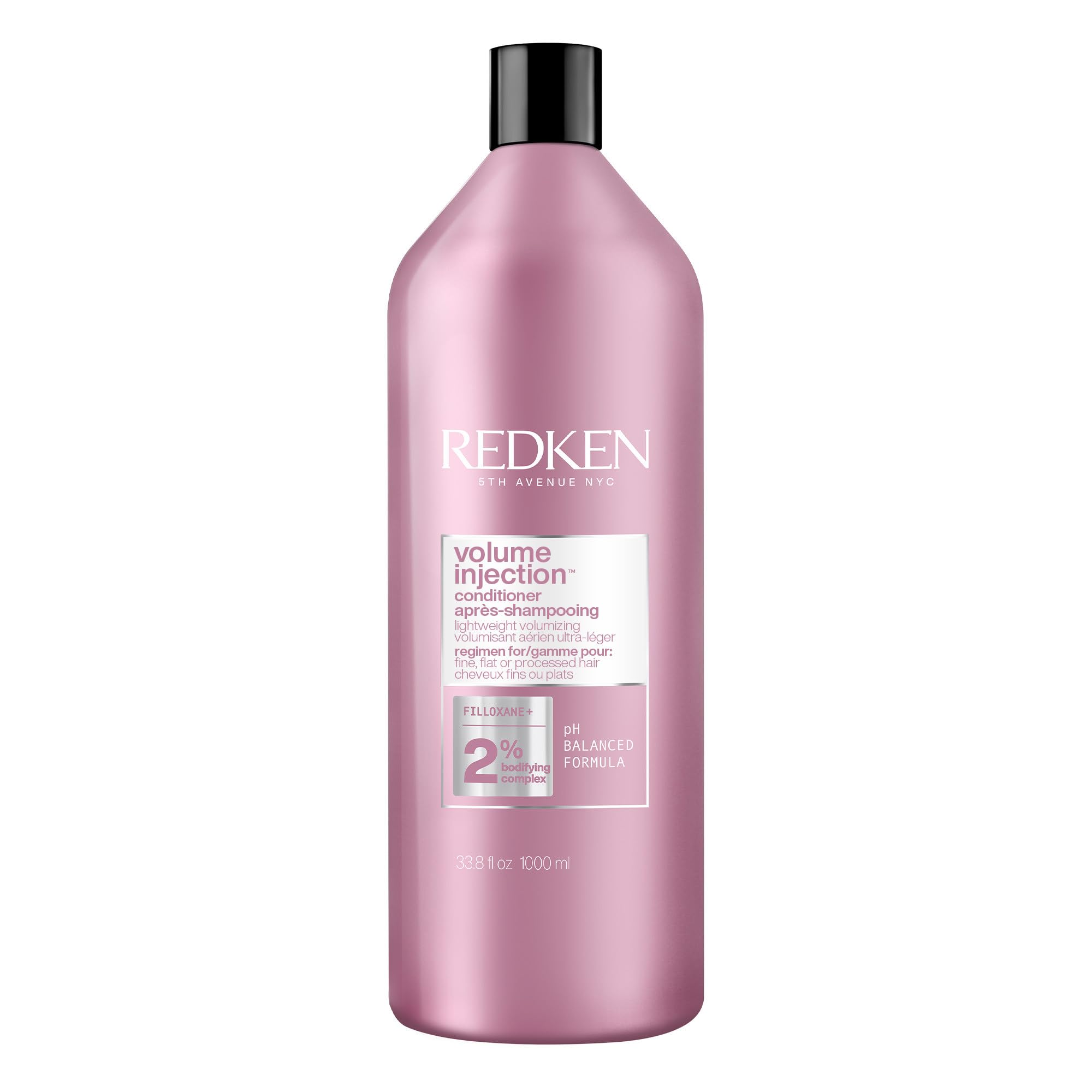Redken Hair Conditioner, Volume Injection Conditioner Hair Volumizer For Fine Hair, Volumizing Conditioner Adds Lift & Body, With Filoxane, Paraben Free, 1000 ML 🍁 All In One Marketplace Canada