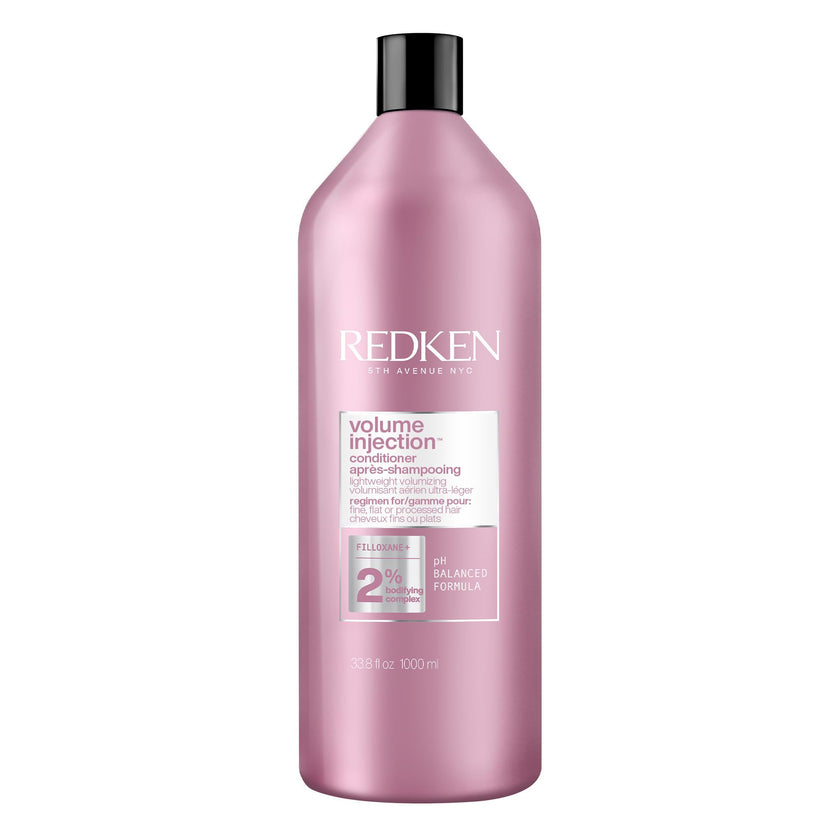 Redken Hair Conditioner, Volume Injection Conditioner Hair Volumizer For Fine Hair, Volumizing Conditioner Adds Lift & Body, With Filoxane, Paraben Free, 1000 ML 🍁 All In One Marketplace Canada
