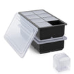 Bangp Large Ice Cube Tray for Whiskey,2 Pack Stackable Big Ice Cube Molds Make 16 Big Whiskey Ice Cubes,Easy Release Square Ice Cube Maker for Cocktails,Whiskey,Soups and Frozen Treats 🍁 All In One Marketplace Canada