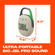 JBL Clip 5 - Ultra-Portable, Waterproof & Dustproof Bluetooth Speaker, Big Pro Sound with Punchy bass, Integrated Carabiner, Up to 12 Hours of Play, Made in Part with Recycled Materials (Sand) 🍁 All In One Marketplace Canada