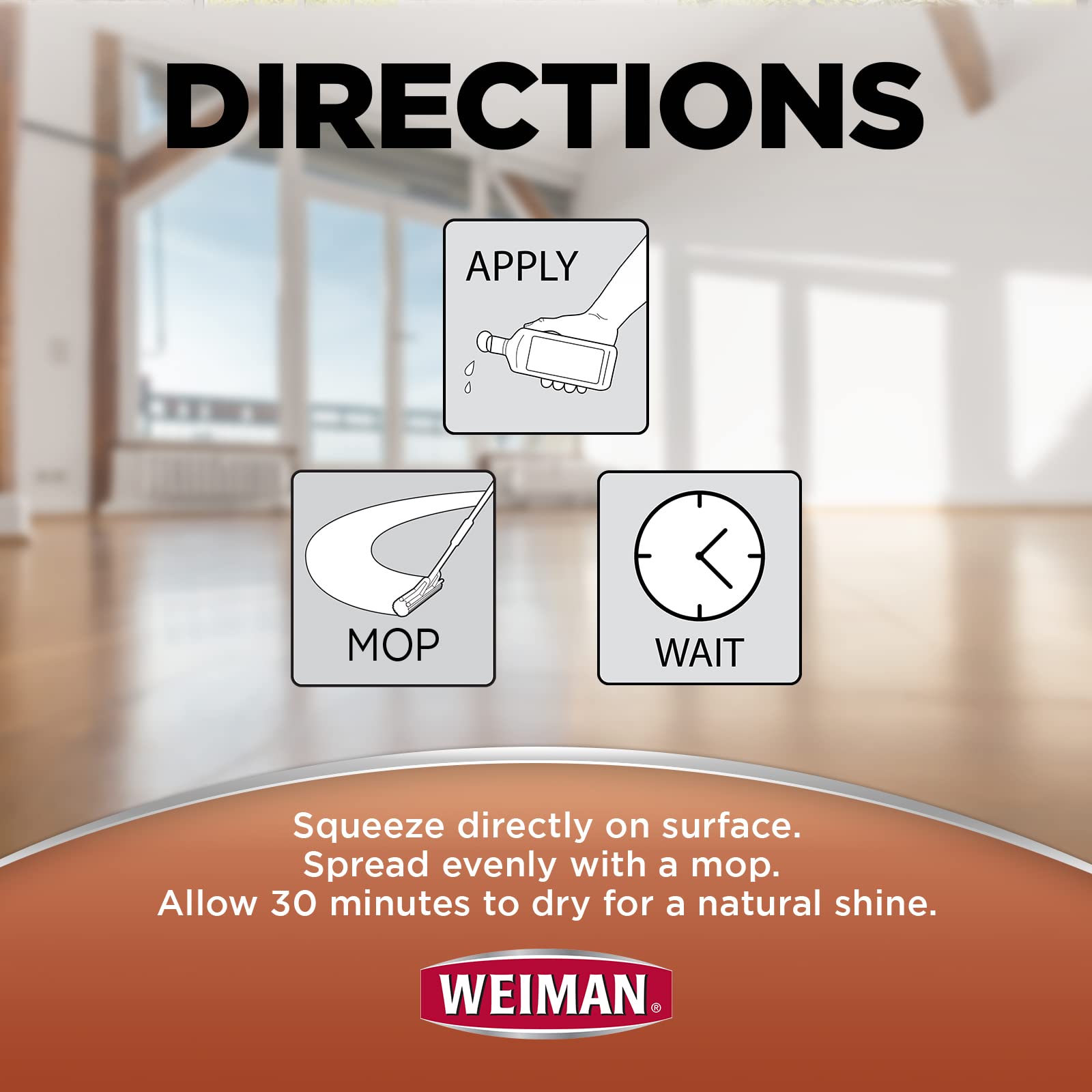 Weiman Wood Floor Polish and Restorer 32 Ounce (2 Pack) - High-Traffic Hardwood Floor, Natural Shine, Removes Scratches, Leaves Protective Layer 🍁 All In One Marketplace Canada