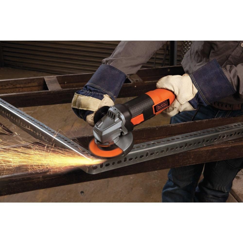 BLACK+DECKER Angle Grinder Tool, 4-1/2-Inch, 6.0 - Amp (BDEG400) 🍁 All In One Marketplace Canada