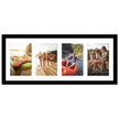 Americanflat 4x6 Collage Picture Frame with Shatter-Resistant Glass - Fits Four 4x6 Photos or Use as One 8x20 Picture Frame - Signature Collection - Collage Frames for Wall Display - Black 🍁 All In One Marketplace Canada