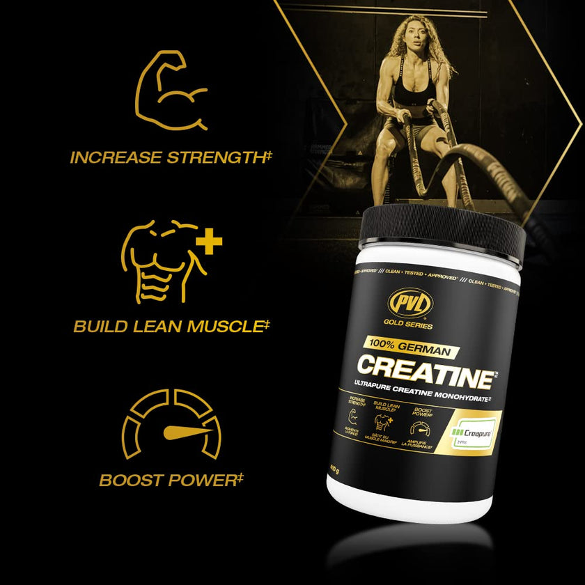 PVL Creapure Creatine Powder | 100% German Creatine Monohydrate, Canadian-Owned, Informed-Choice Tested, Unflavoured Supplement powder – 48 Servings - 240 g 🍁 All In One Marketplace Canada