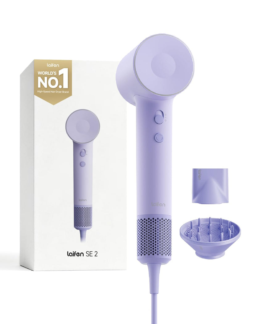 Laifen Hair Dryer SE 2, 200 Million Negative Ionic Blow Dryer with Child Mode and 108,000 RPM Brushless Motor, 1400W Powerful Fast Drying High-Speed Low Noise Hairdryer with Magnetic Attachments, HD130 🍁 All In One Marketplace Canada