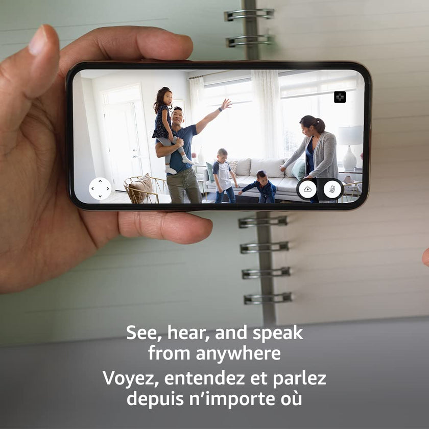 Blink Mini Pan-Tilt Camera (newest model), Rotating indoor plug-in smart security camera, two-way audio, HD video, motion detection, Works with Alexa (White) 🍁 All In One Marketplace Canada