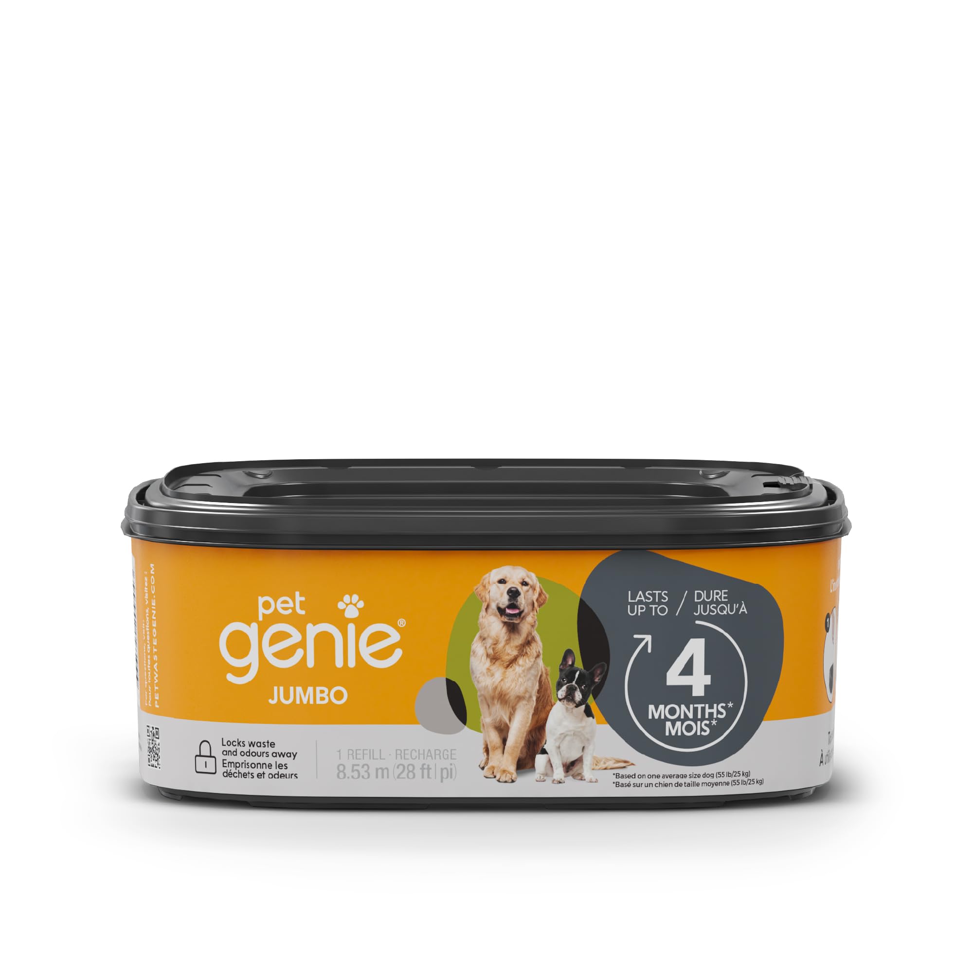 Pet Genie Jumbo Refill Bags - Multi-Layer Continuous film for Waste and Odor - Up to 4 Months of Supply, Only Compatible with Pet Genie Pail 🍁 All In One Marketplace Canada