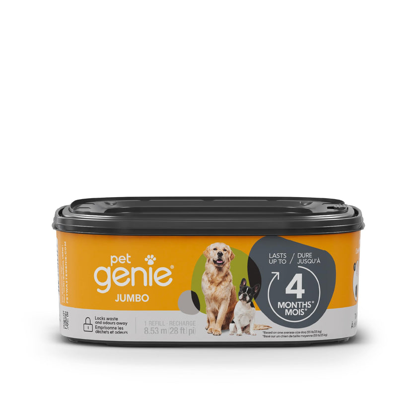 Pet Genie Jumbo Refill Bags - Multi-Layer Continuous film for Waste and Odor - Up to 4 Months of Supply, Only Compatible with Pet Genie Pail 🍁 All In One Marketplace Canada