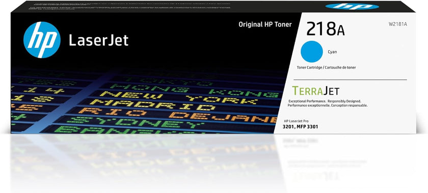 HP 218A Original LaserJet Toner Cartridge - Standard Yield - Cyan