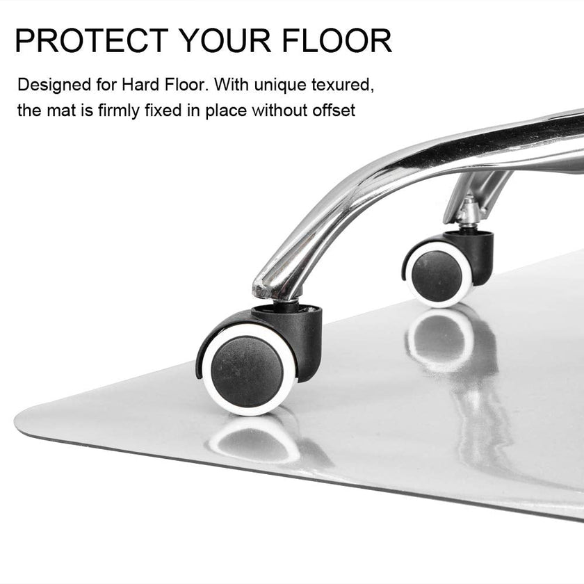 Kuyal Clear Chair mat for Hard Floors 36 x 48 inches Transparent Floor Mats Wood/Tile Protection Mat for Office & Home (36