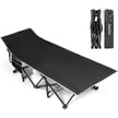 Overmont Portable Folding Camping Cot - 28” Extra Wide Portable Sleeping Cot Load 550 LBS with Carry Bag for Outdoor Travel Home Office Nap, Black 🍁 All In One Marketplace Canada