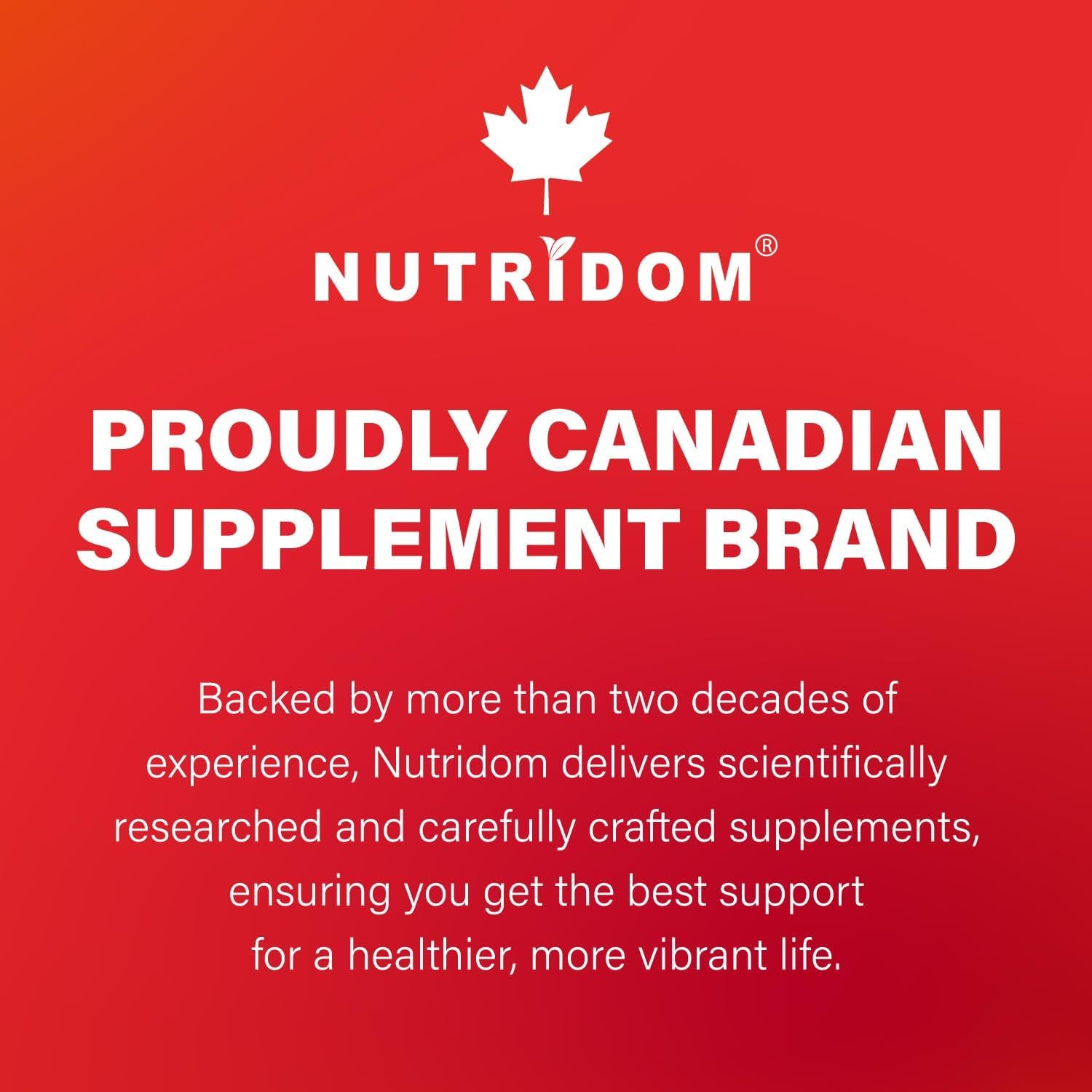 Nutridom NAC 600 mg, 300 Capsules, Canadian-Made N-Acetyl-L-Cysteine Supplement, Non-GMO, Vegan, Gluten Free, Made in Canada 🍁 All In One Marketplace Canada