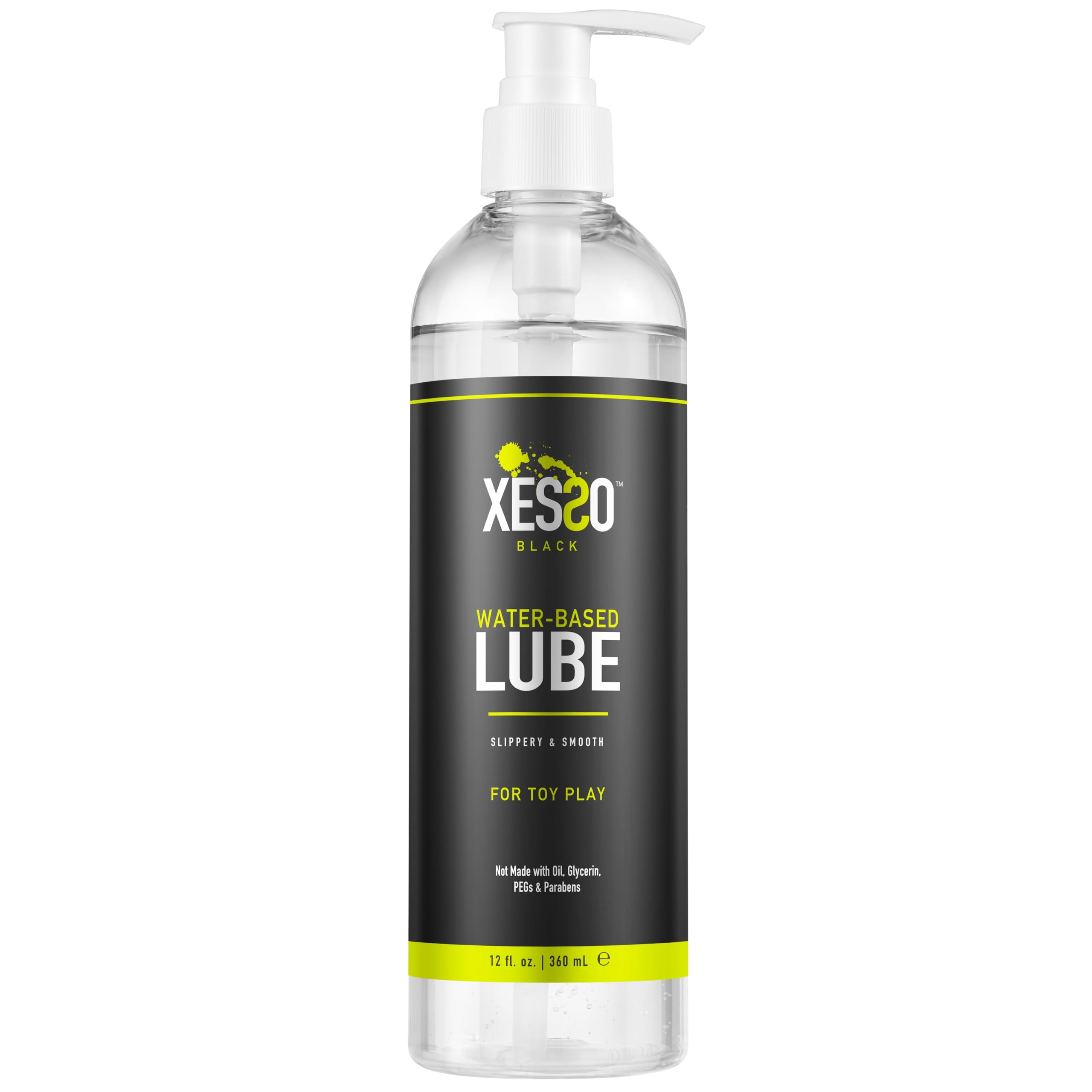 XESSO Water-Based Toy Lube, 354mL, Toy-Safe Personal Lubricant, All-Natural Without Glycerin & Parabens, Non-Staining, Slippery Massage Gel for Women, Men, Couples. Discreet Packaging 🍁 All In One Marketplace Canada