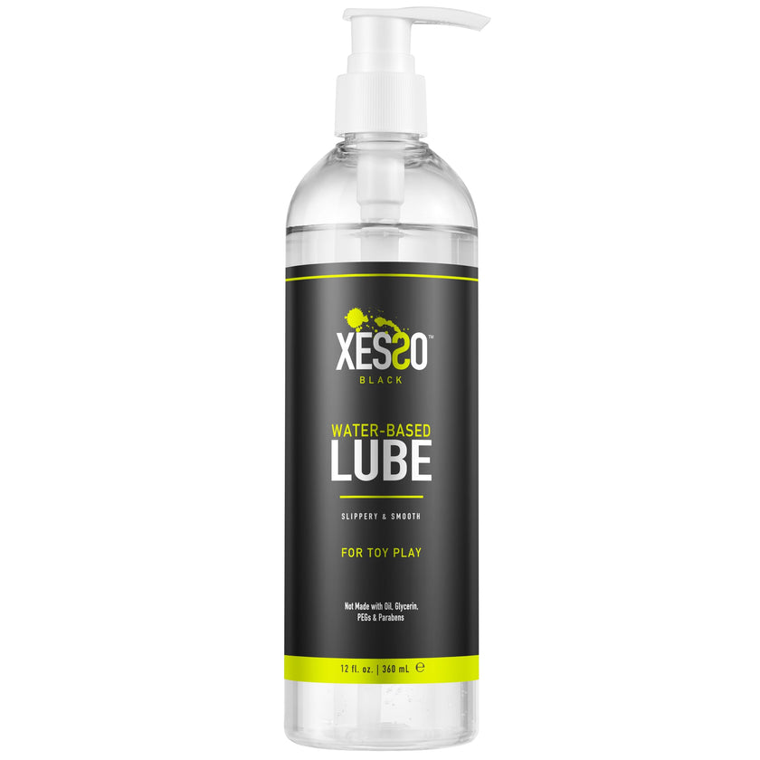 XESSO Water-Based Toy Lube, 354mL, Toy-Safe Personal Lubricant, All-Natural Without Glycerin & Parabens, Non-Staining, Slippery Massage Gel for Women, Men, Couples. Discreet Packaging 🍁 All In One Marketplace Canada
