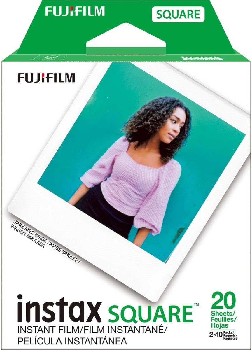 Fujifilm Instax Square Twin Pack Film - 20 Exposures, White 🍁 All In One Marketplace Canada
