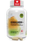 Live 5AM Ashwagandha 6000mg with L-Theanine 200mg, Magnesium Bisglycinate 75mg & Black Pepper Extract - Relaxation, Stress & Restlessness Support - 4 Month Supply, 120 Capsules - Made in Canada 🍁 All In One Marketplace Canada