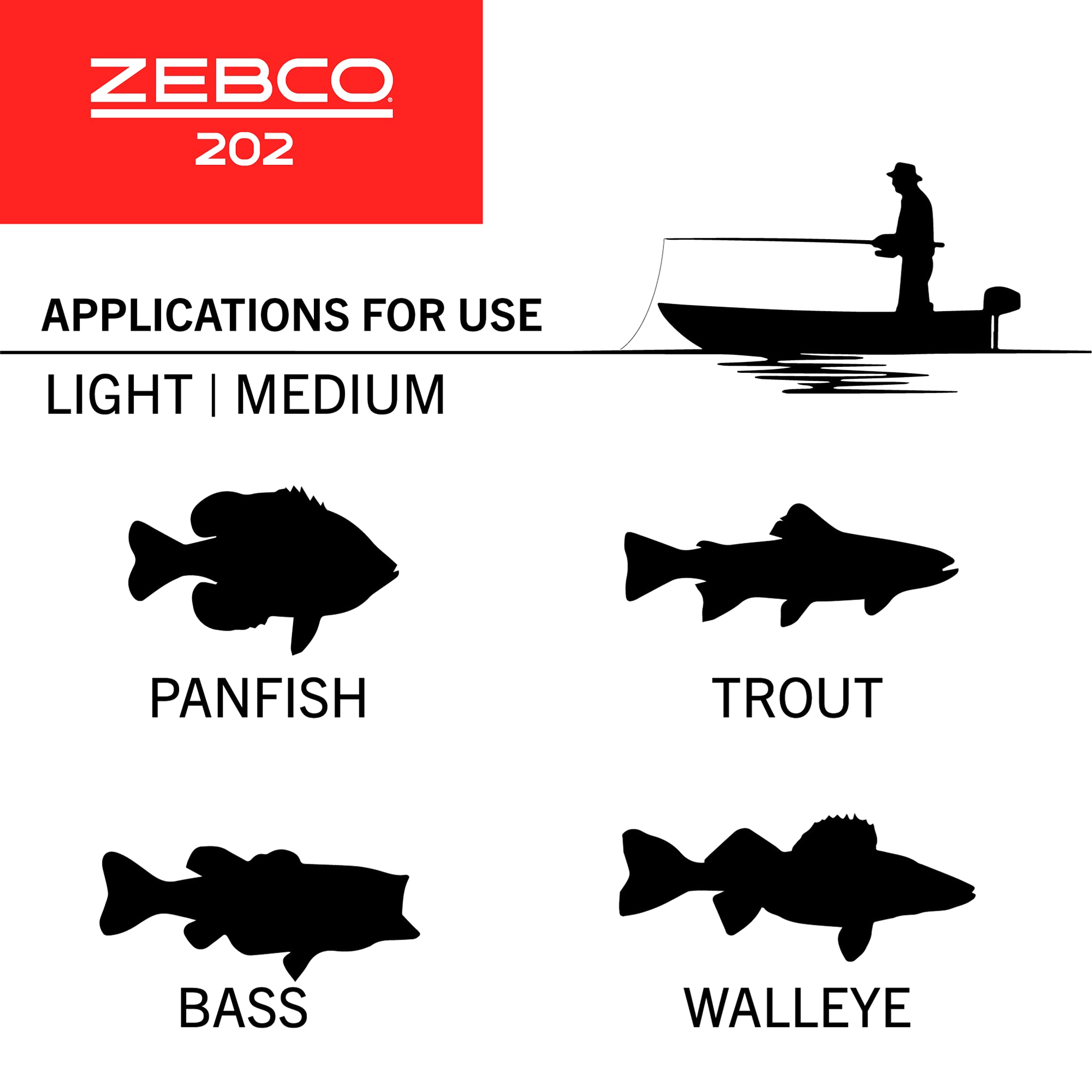 Zebco/Quantum, 202 Freshwater Spincast Reel, 2.8:1 Gear Ratio, 15